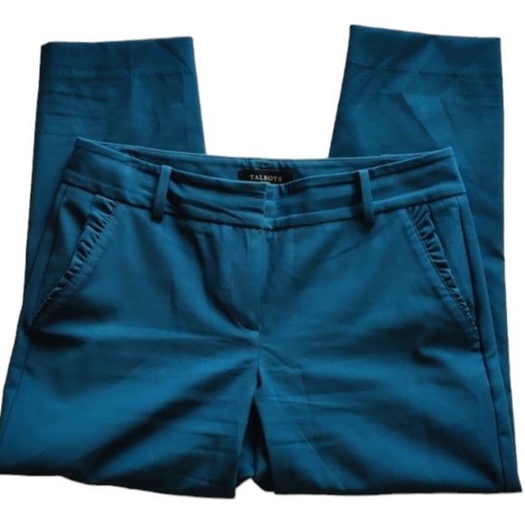 Talbots Dark Green Women's Trouser Pants Size 6P. - Picture 2 of 13